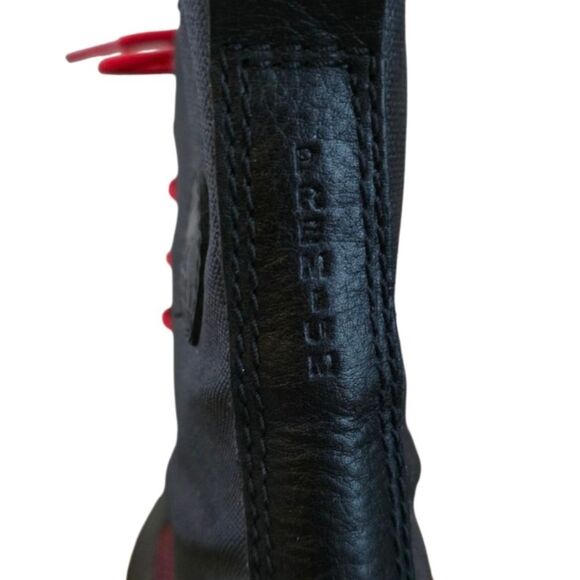 SOREL Boots Mens Size 9 1964 Premium Waterproof Boots Black Red NM1560-012 - Picture 2 of 8